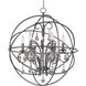 Orbit 6 Light 25 inch Oil Rubbed Bronze Single Pendant Ceiling Light