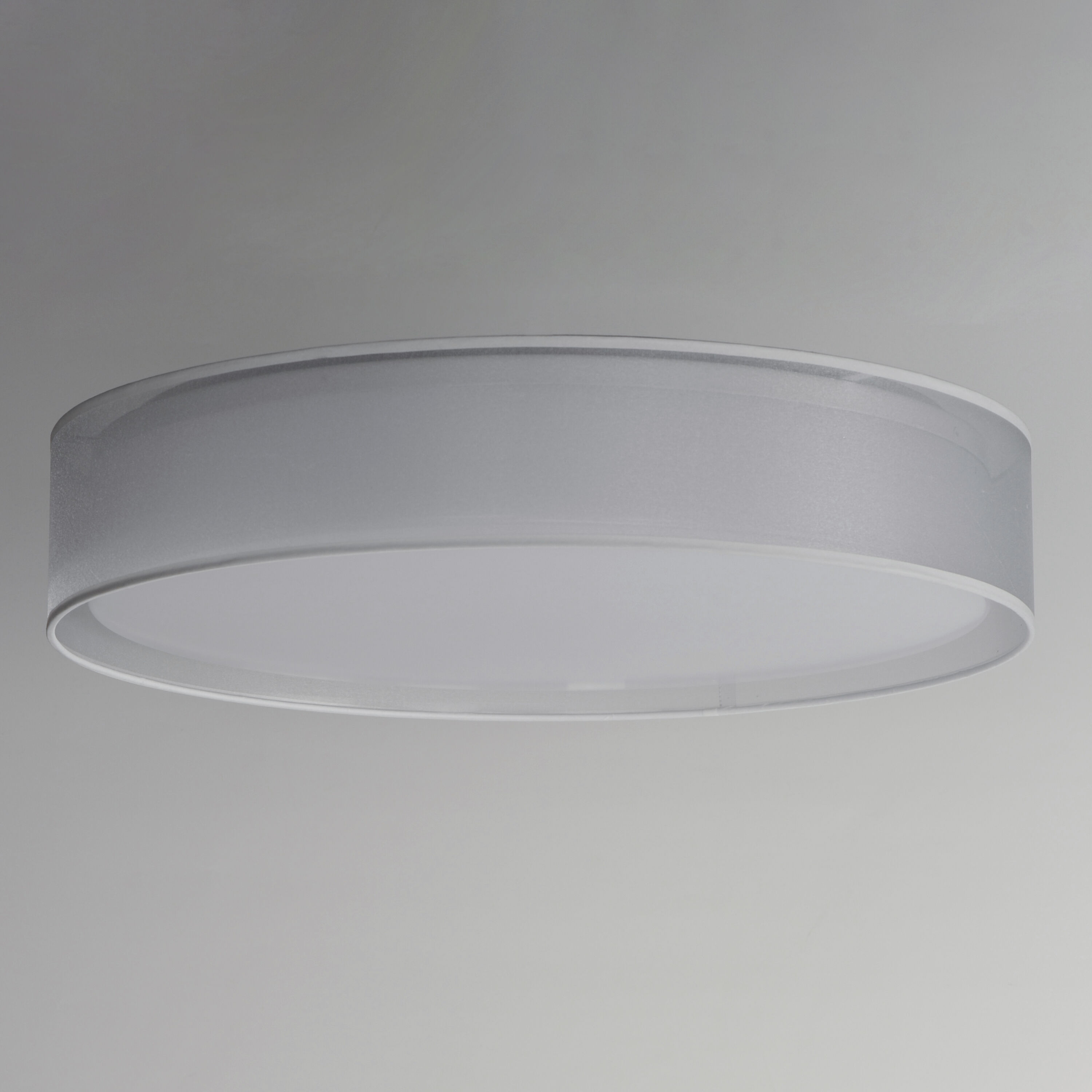 Prime LED 25 inch Flush Mount Ceiling Light in White Organza