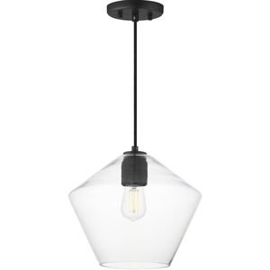 Geode 1 Light 11.75 inch Black Single Pendant Ceiling Light