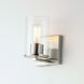 Sleek 1 Light 4.75 inch Satin Nickel Bath Vanity Wall Light