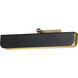 Miles LED 18 inch Black and Natural Aged Brass Wall Sconce Wall Light