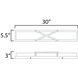 Dexter LED 30 inch Satin Nickel ADA Wall Sconce Wall Light