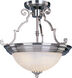 Essentials - 584x 2 Light 15 inch Satin Nickel Semi Flush Mount Ceiling Light