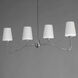 Durham 4 Light 38.5 inch Polished Chrome Linear Pendant Ceiling Light