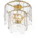 Warren 4 Light 17.5 inch Gold Leaf Semi-Flush Mount Ceiling Light