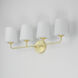Bristol 4 Light 29 inch Satin Brass Bath Vanity Wall Light