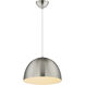 Tova 1 Light 13.5 inch Satin Nickel Single Pendant Ceiling Light