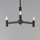 Emana 3 Light 16.25 inch Black Chandelier Ceiling Light