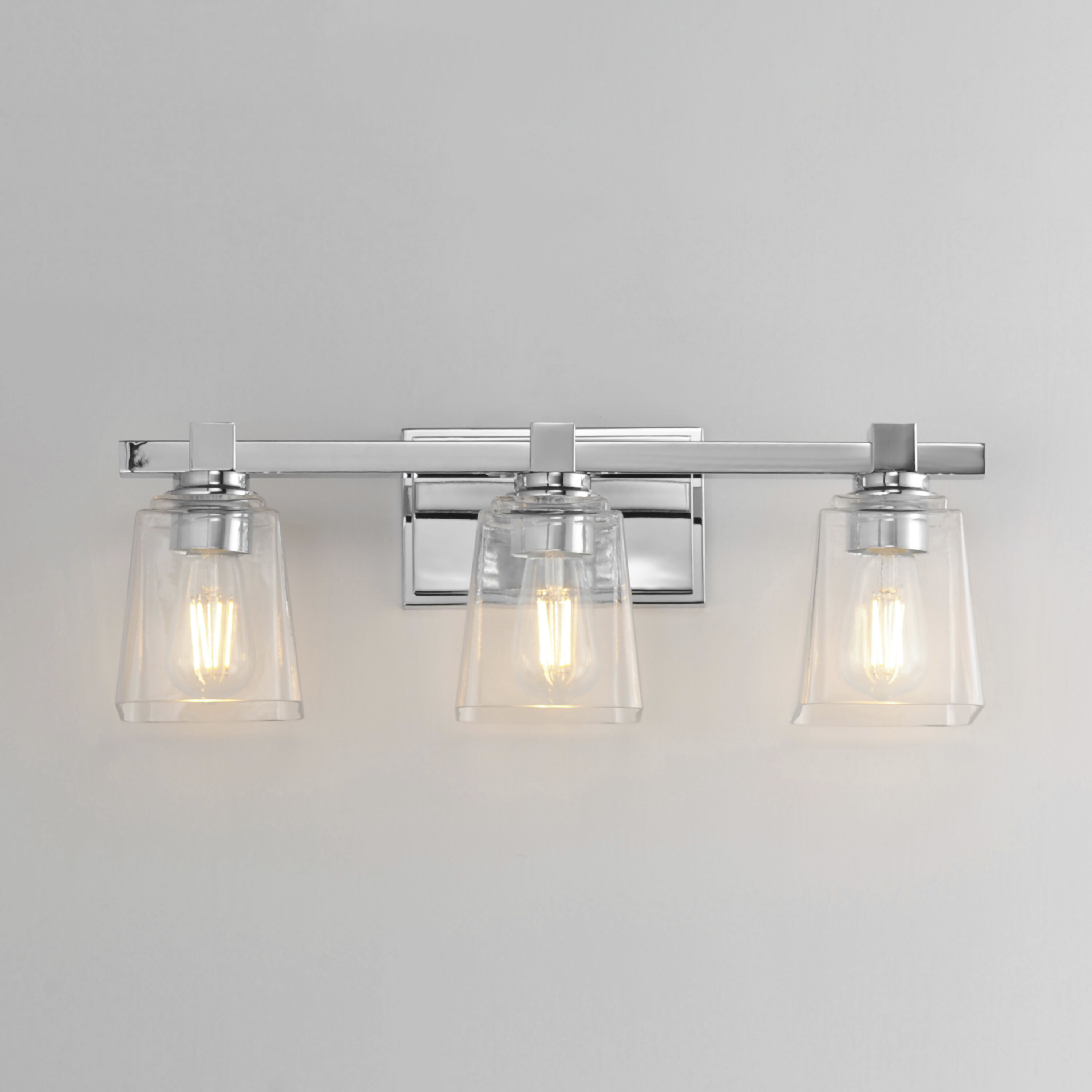 Cubos 3 Light 22.25 inch Polished Chrome Wall Sconce Wall Light