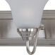 Essentials - 801x 5 Light 36 inch Satin Nickel Bath Vanity Wall Light in Frosted