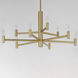 Emana 9 Light 33.5 inch Natural Aged Brass Chandelier Ceiling Light
