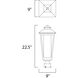 Aberdeen 1 Light 22.5 inch Artesian Bronze Outdoor Pole/Post Mount