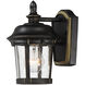 Dover DC 1 Light 9.5 inch Bronze Outdoor Wall Mount