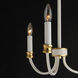 Charlton 3 Light 20 inch Weathered White and Gold Leaf Chandelier Ceiling Light