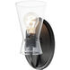 Ava 1 Light 5 inch Black Bath Vanity Wall Light