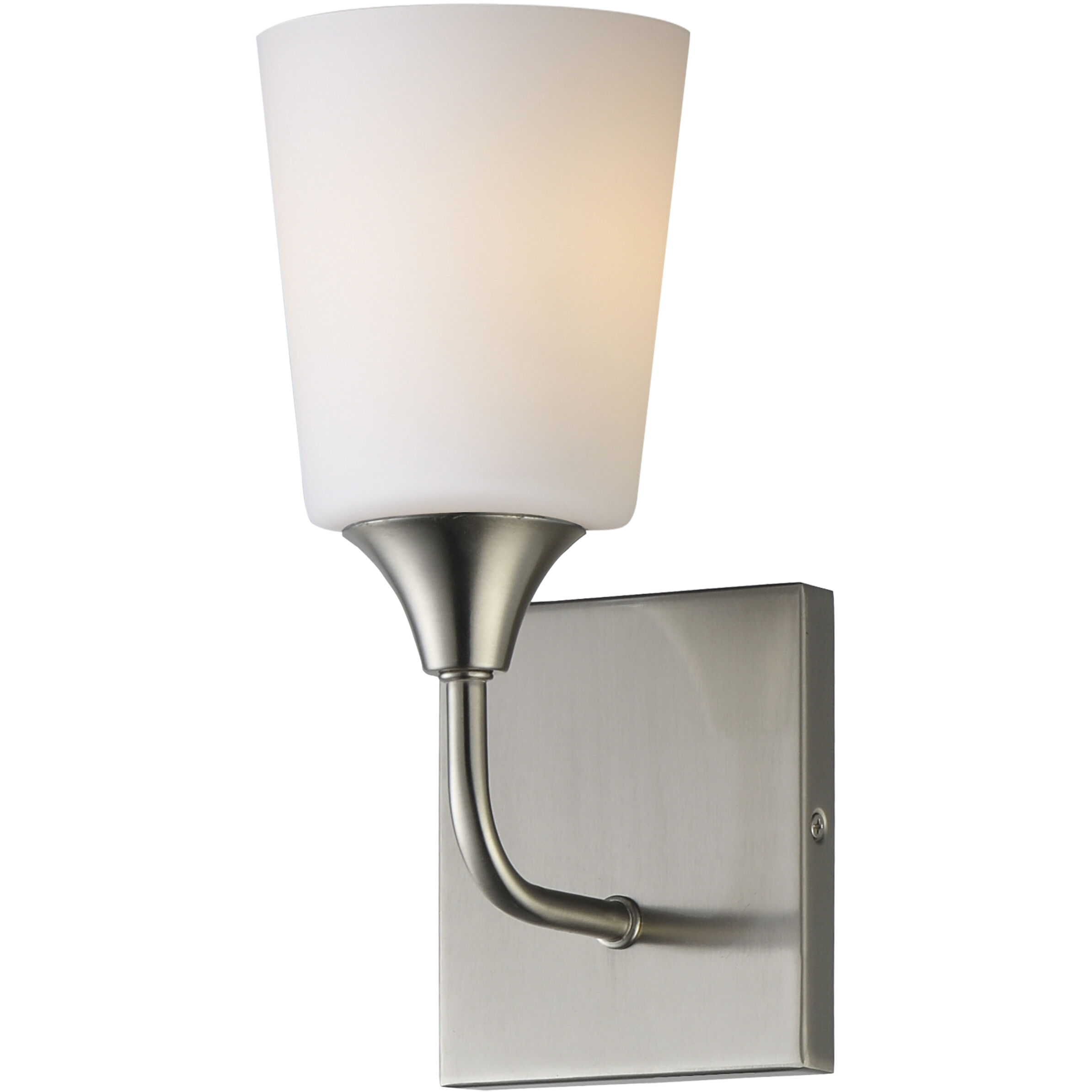 Hudson 1 Light 4.75 inch Natural Aged Brass Wall Sconce Wall Light in Satin White