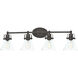 Seafarer 4 Light 33 inch Oil Rubbed Bronze Bath Vanity Wall Light in Without Bulb
