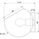 Neve 1 Light 7.75 inch Polished Chrome Wall Sconce Wall Light