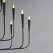 Vela 18 Light 40 inch Black Single-Tier Chandelier Ceiling Light