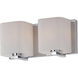 Wrap 2 Light 12.5 inch Polished Chrome Bath Vanity Wall Light