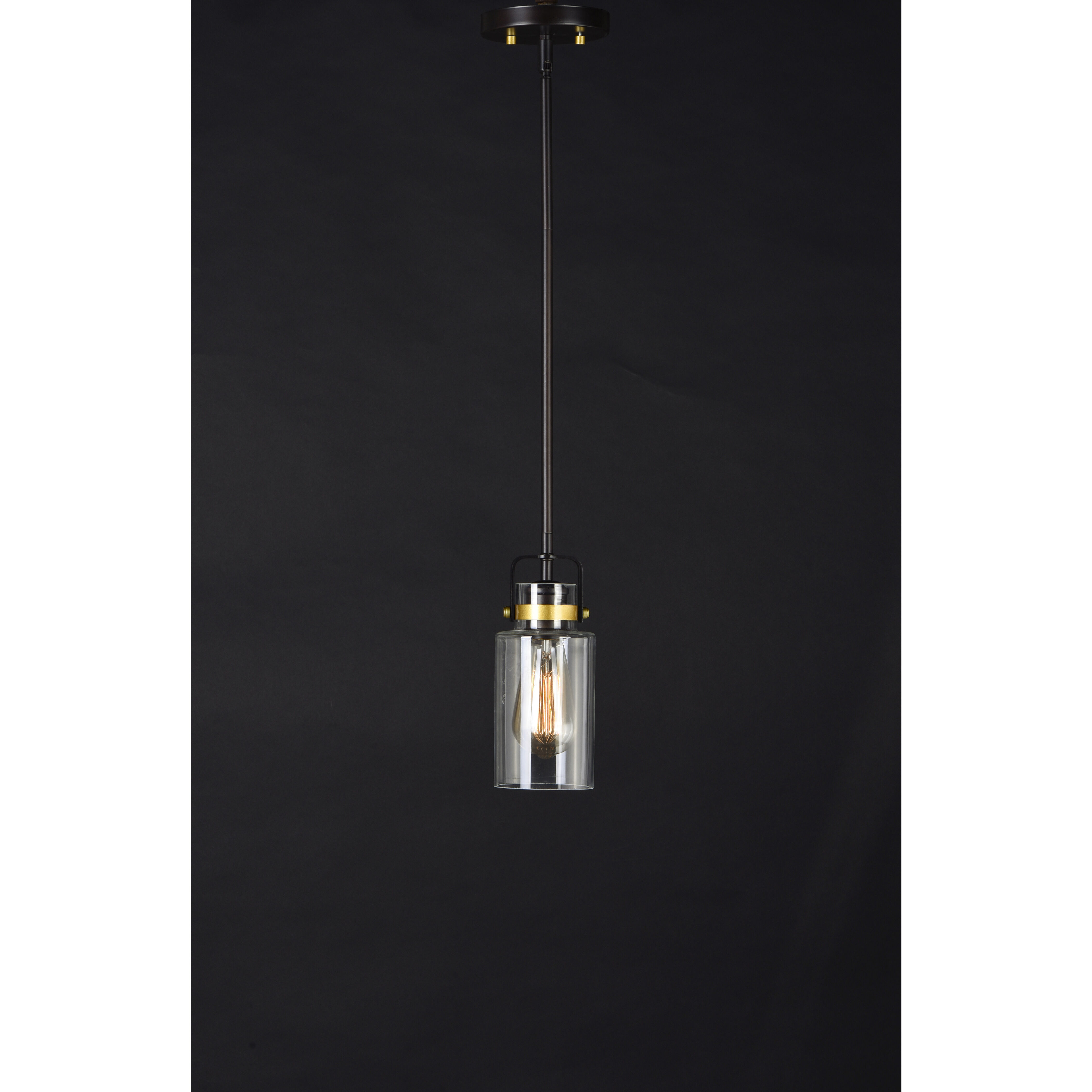 Magnolia 1 Light 5 inch Bronze/Gold Single Pendant Ceiling Light