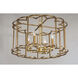 Helix 4 Light 24 inch Bronze Fusion Single-Tier Chandelier Ceiling Light