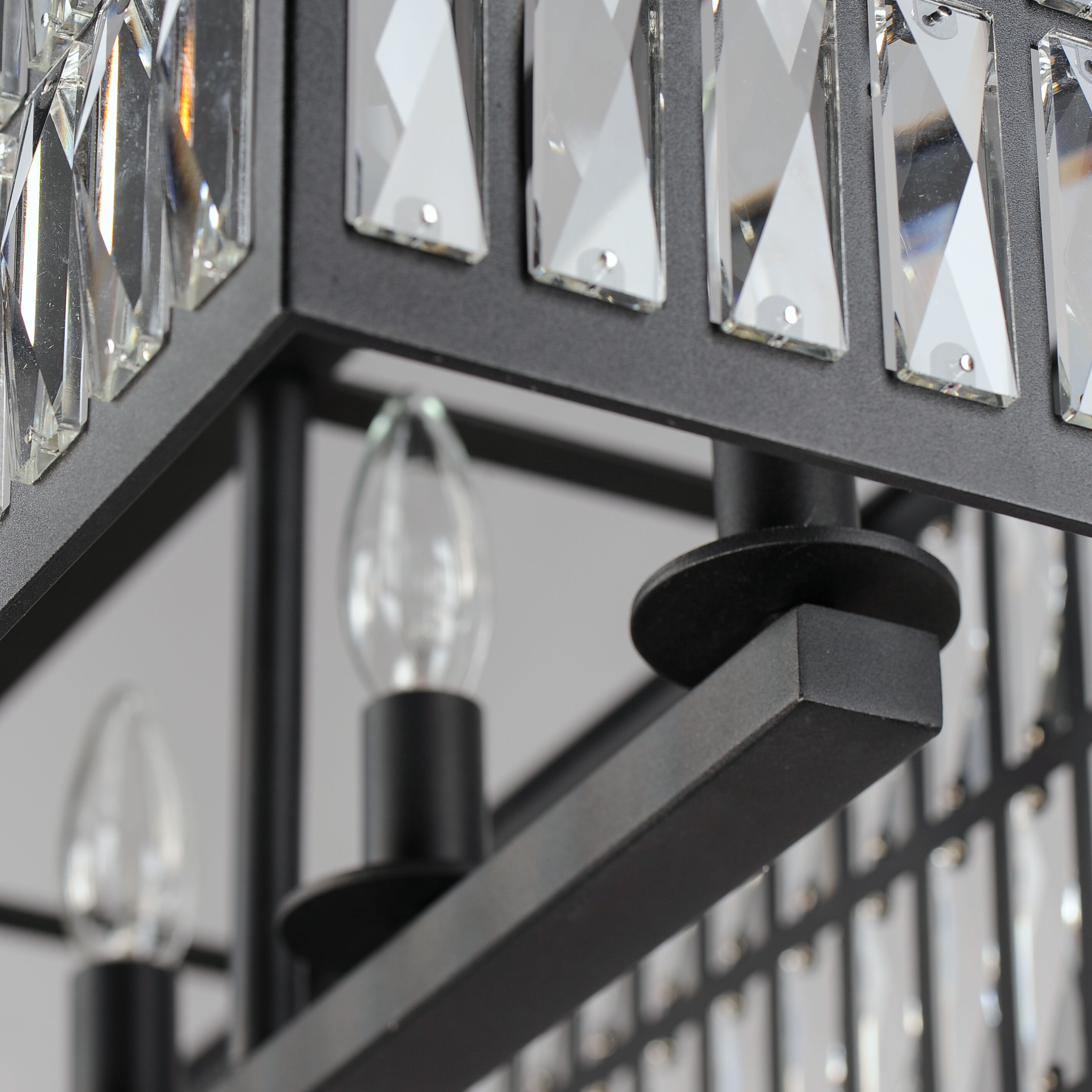 Madeline 6 Light 38 inch Black Linear Pendant Ceiling Light