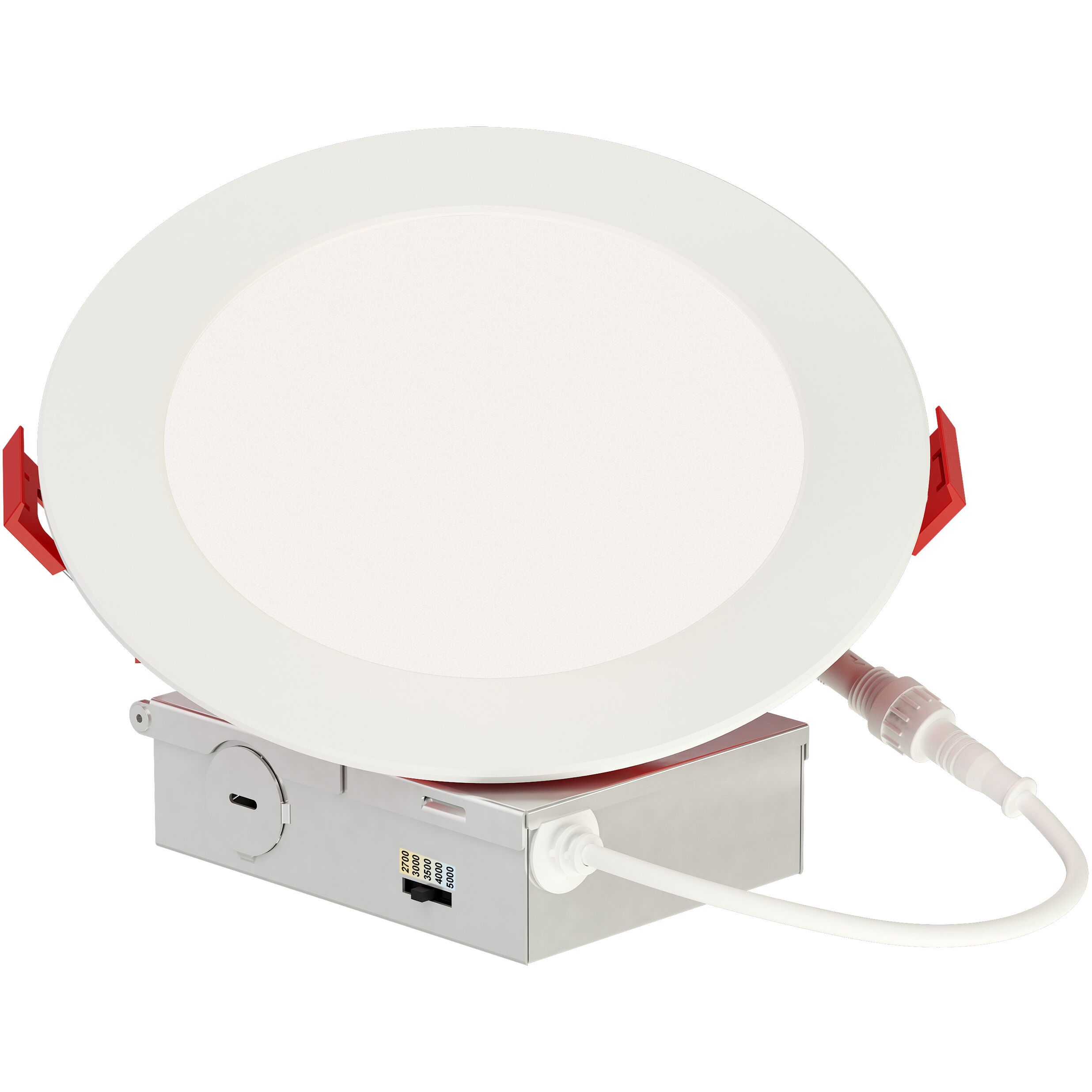 Slim Fire LED 7 inch White Flush Mount Ceiling Light