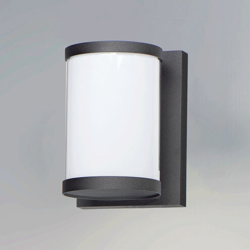 Barrel LED 7 inch Black Outdoor Wall Mount