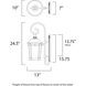 Dover LED 24.5 inch Bronze Outdoor Wall Mount