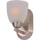 Axis 1 Light 7 inch Satin Nickel Bath Vanity Wall Light
