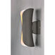 Scroll LED 13.5 inch Architectural Bronze Outdoor Wall Mount