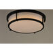 Rogue 2 Light 13 inch Black Flush Mount Ceiling Light