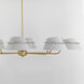 Lucas 8 Light 47.75 inch Natural Aged Brass Chandelier Ceiling Light