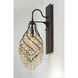 Twirl 1 Light 7.25 inch Oil Rubbed Bronze Wall Sconce Wall Light in Cognac