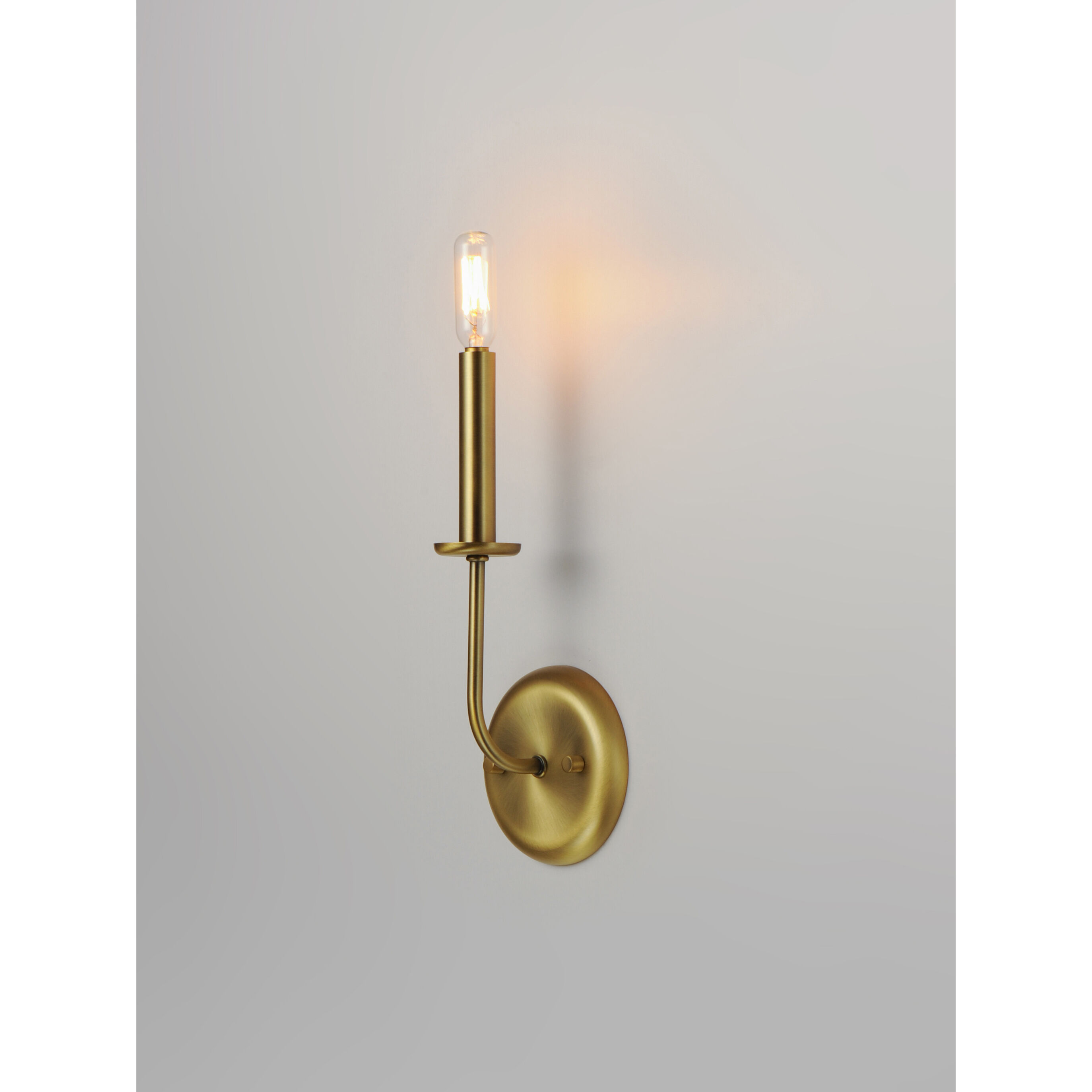 Wesley Wall Sconce Wall Light in Satin Brass