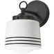 Eureka 1 Light 6 inch Black Wall Sconce Wall Light