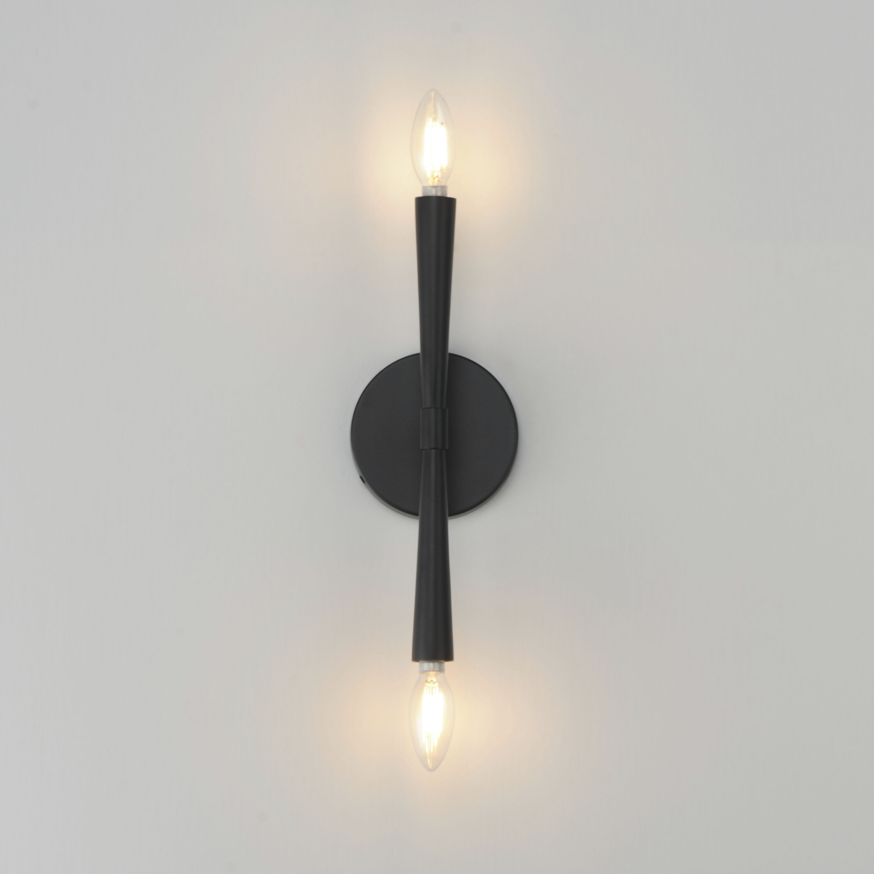 Rome 2 Light 5 inch Black ADA Wall Sconce Wall Light