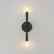 Rome 2 Light 5 inch Black ADA Wall Sconce Wall Light