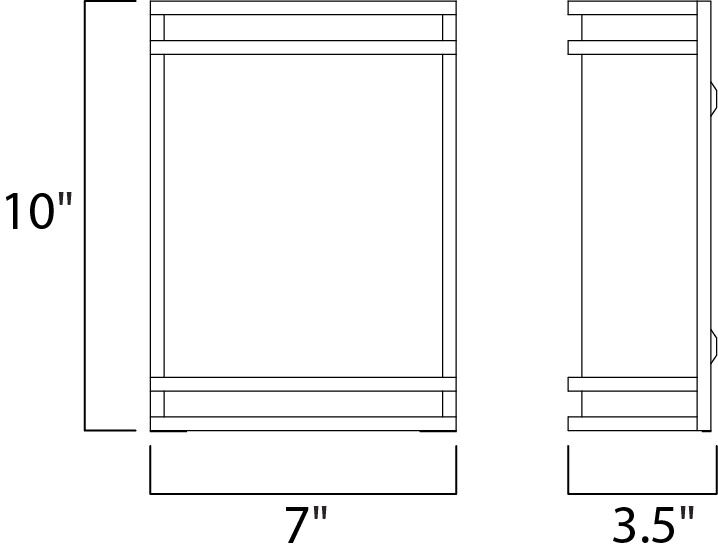 Linear LED LED 7 inch Satin Nickel ADA Wall Sconce Wall Light