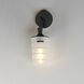 Copacabana 1 Light 16 inch Black Outdoor Wall Mount