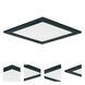 Wafer LED 7 inch Black Flush Mount Ceiling Light