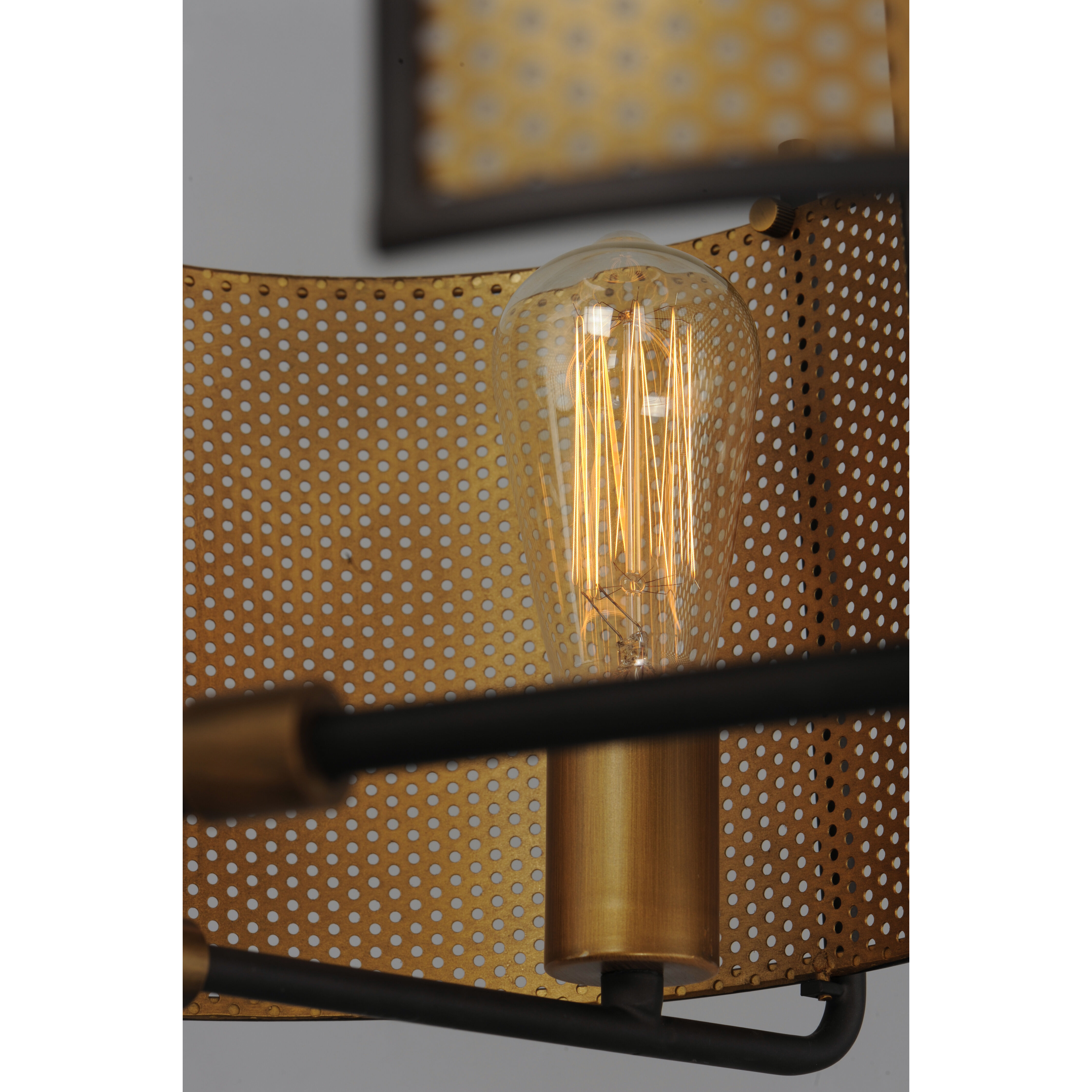 Caspian 5 Light 31.25 inch Oil Rubbed Bronze/Antique Brass Multi-Light Pendant Ceiling Light