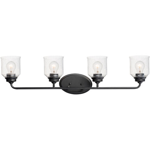 Acadia 4 Light 35 inch Black Vanity Light Wall Light