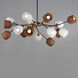 Akimbo LED 60.75 inch Dark Bronze and Antique Brass Multi-Light Pendant Ceiling Light