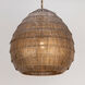 Gilda 1 Light 24 inch Antique Brass Single Pendant Ceiling Light