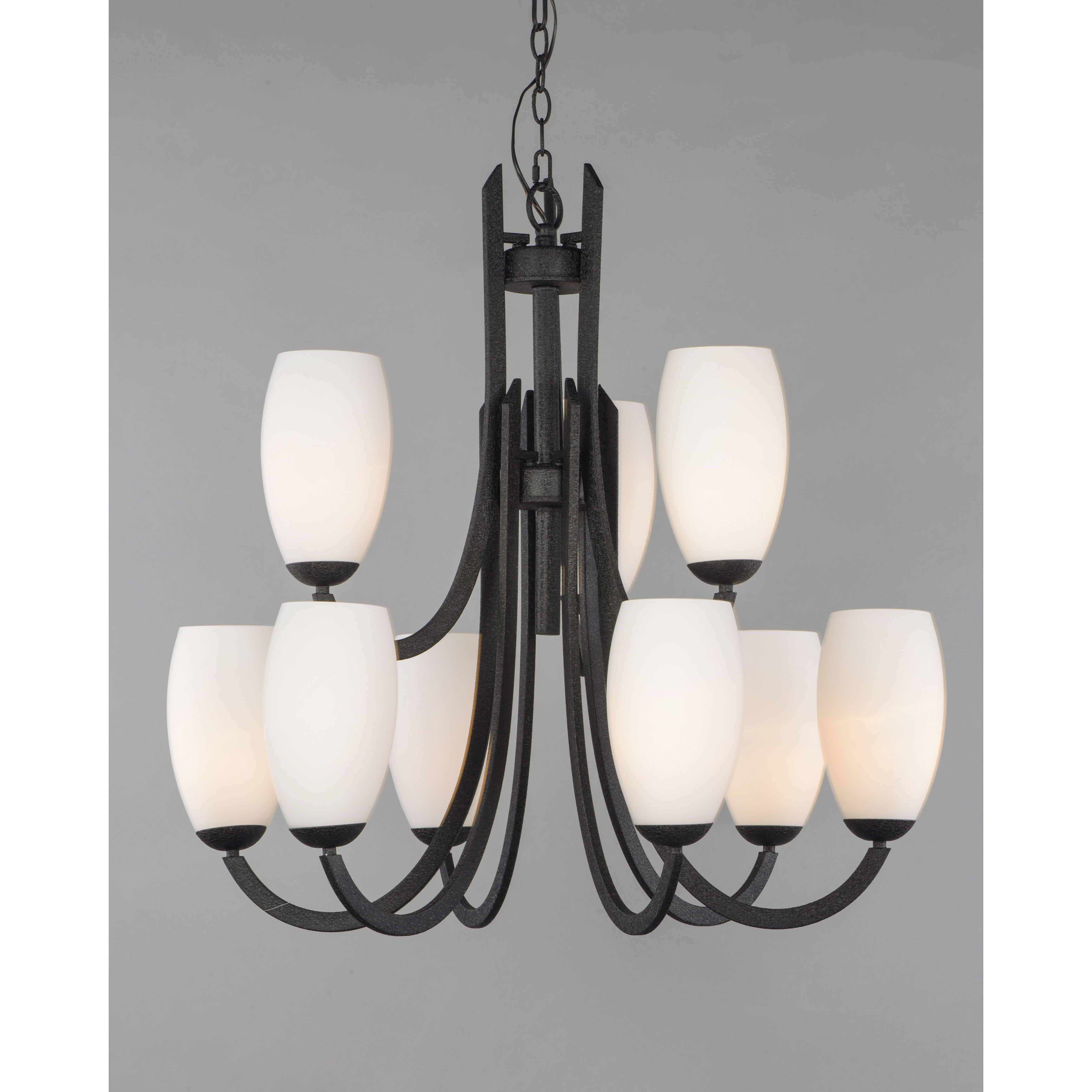 Taylor 9 Light 31.5 inch Textured Black Chandelier Ceiling Light