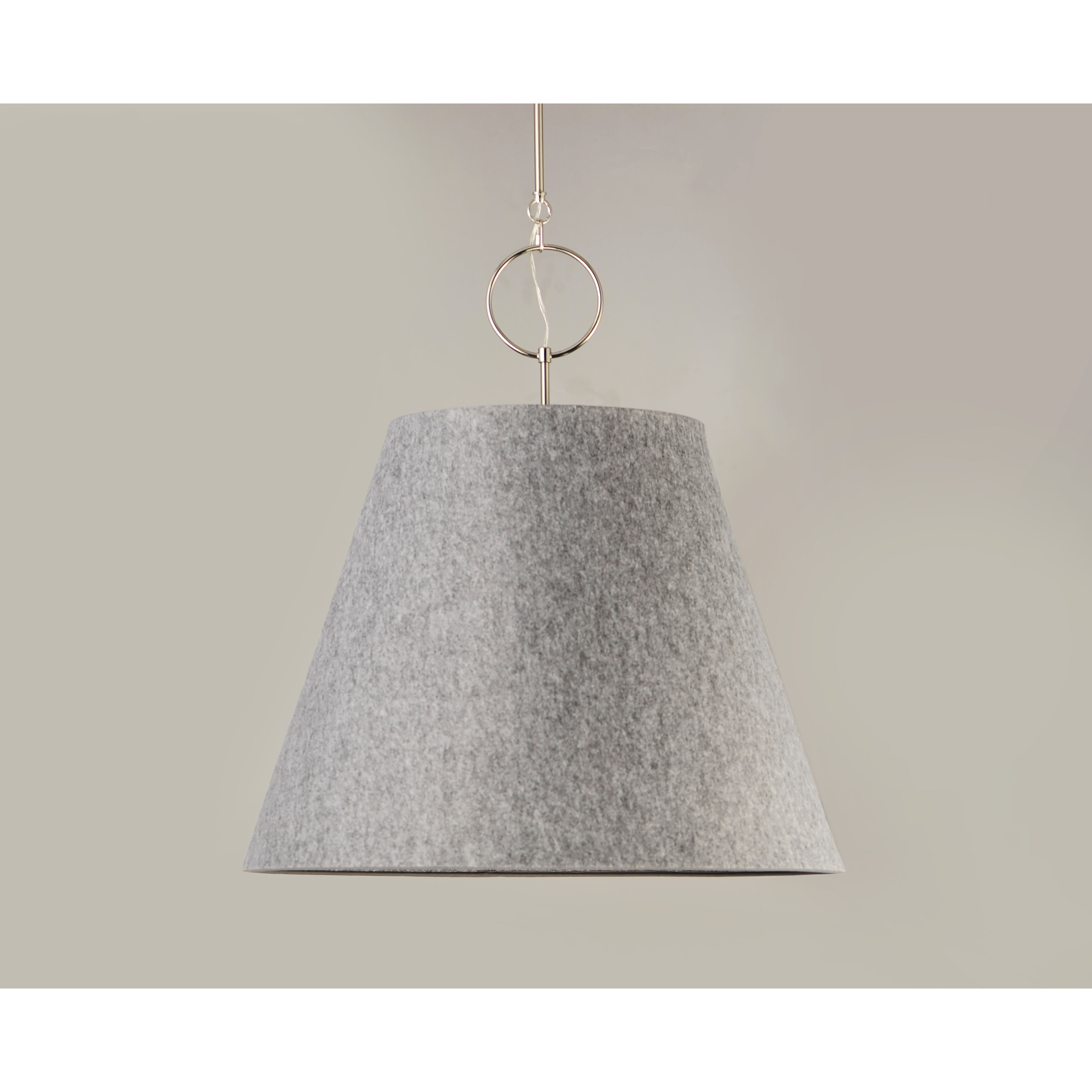 Acoustic 1 Light 30 inch Satin Nickel Single Pendant Ceiling Light