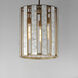 Miramar 3 Light 15 inch Capiz and Natural Aged Brass Entry Foyer Pendant Ceiling Light