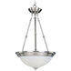 Essentials - 584x 3 Light 15 inch Satin Nickel Invert Bowl Pendant Ceiling Light